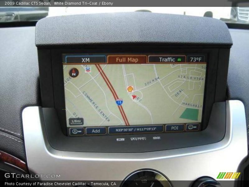 White Diamond Tri-Coat / Ebony 2009 Cadillac CTS Sedan