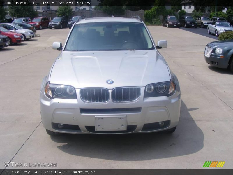 Titanium Silver Metallic / Grey 2006 BMW X3 3.0i