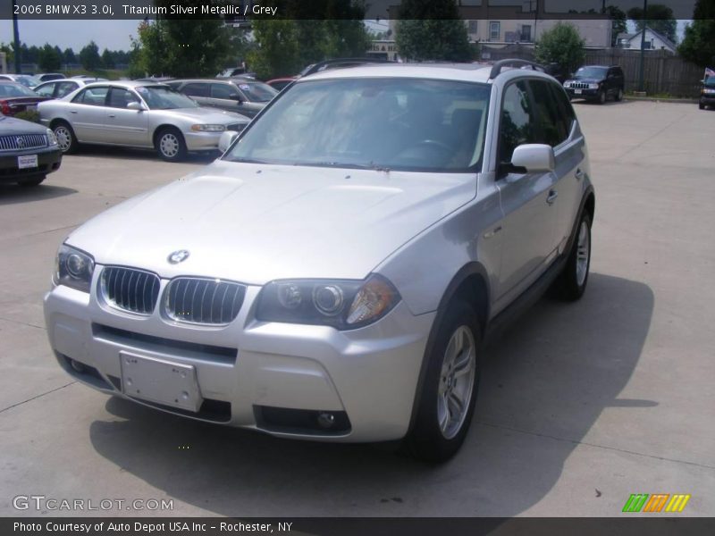 Titanium Silver Metallic / Grey 2006 BMW X3 3.0i