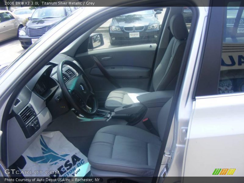Titanium Silver Metallic / Grey 2006 BMW X3 3.0i