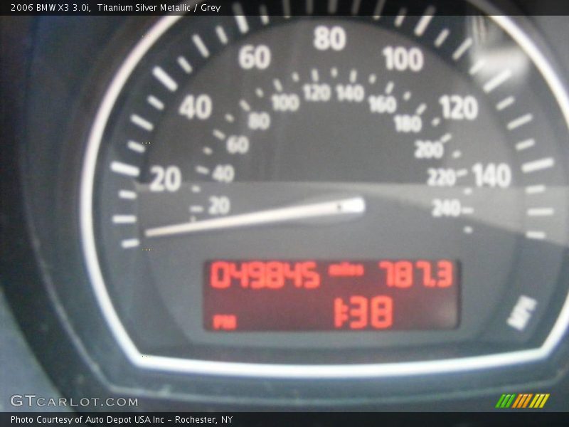 Titanium Silver Metallic / Grey 2006 BMW X3 3.0i