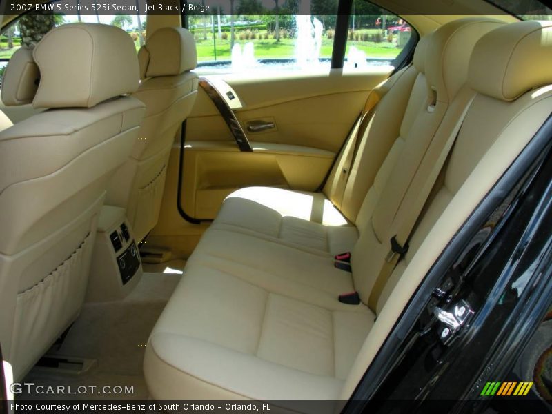 Jet Black / Beige 2007 BMW 5 Series 525i Sedan