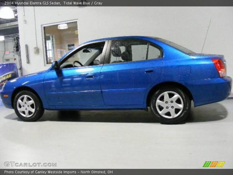 Tidal Wave Blue / Gray 2004 Hyundai Elantra GLS Sedan