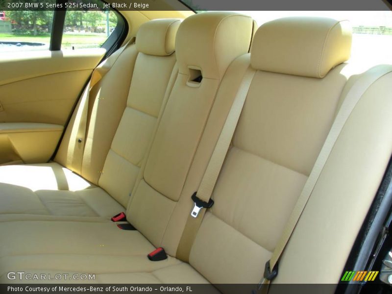 Jet Black / Beige 2007 BMW 5 Series 525i Sedan
