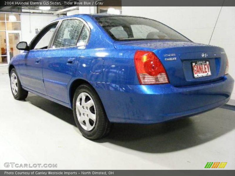 Tidal Wave Blue / Gray 2004 Hyundai Elantra GLS Sedan