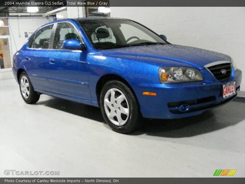 Tidal Wave Blue / Gray 2004 Hyundai Elantra GLS Sedan