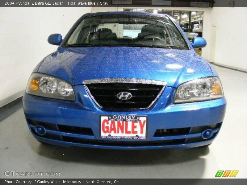 Tidal Wave Blue / Gray 2004 Hyundai Elantra GLS Sedan