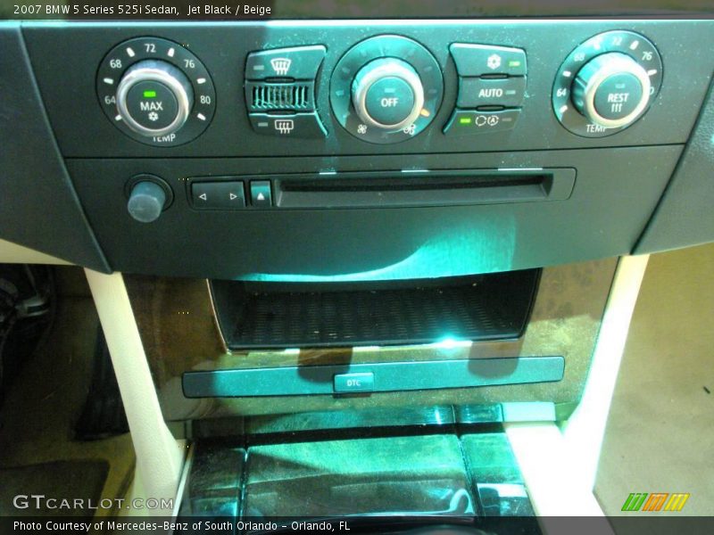 Jet Black / Beige 2007 BMW 5 Series 525i Sedan