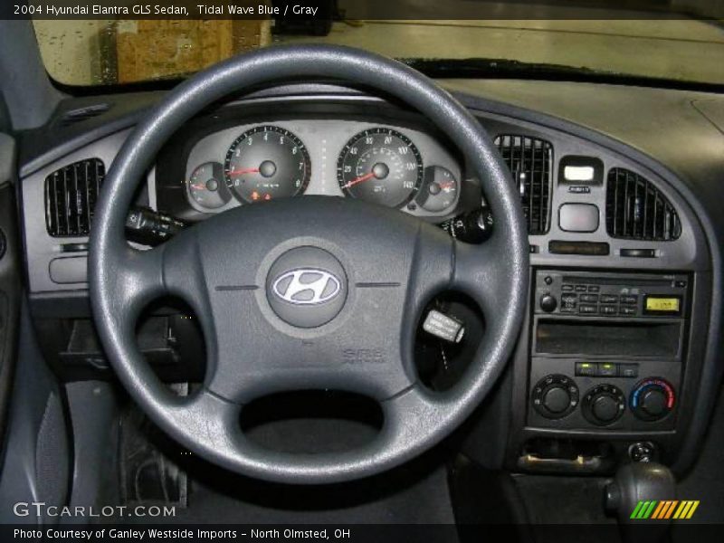 Tidal Wave Blue / Gray 2004 Hyundai Elantra GLS Sedan