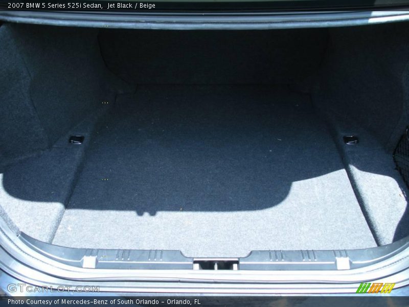 Jet Black / Beige 2007 BMW 5 Series 525i Sedan
