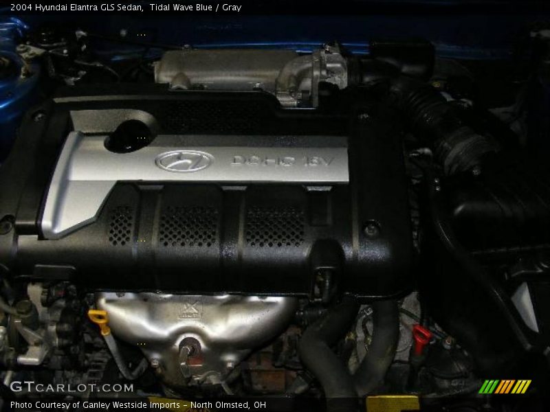 Tidal Wave Blue / Gray 2004 Hyundai Elantra GLS Sedan