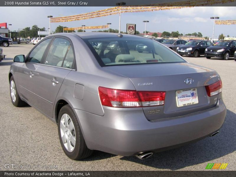 Steel Gray / Gray 2008 Hyundai Sonata GLS V6