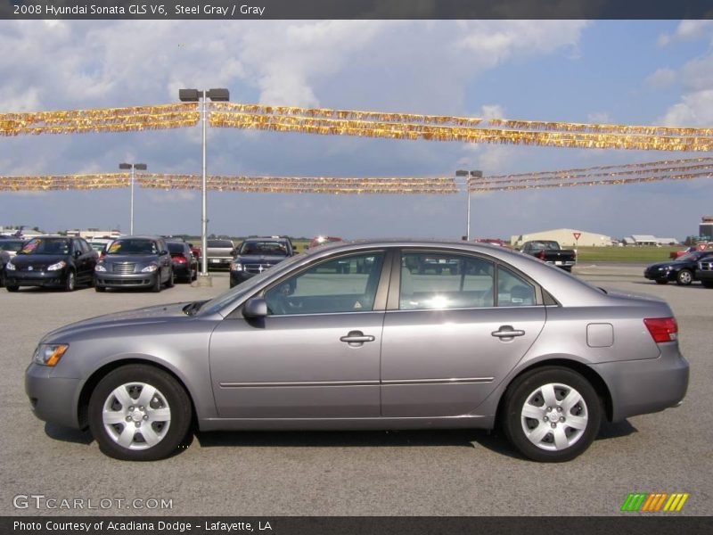 Steel Gray / Gray 2008 Hyundai Sonata GLS V6