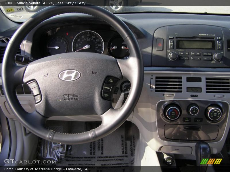 Steel Gray / Gray 2008 Hyundai Sonata GLS V6