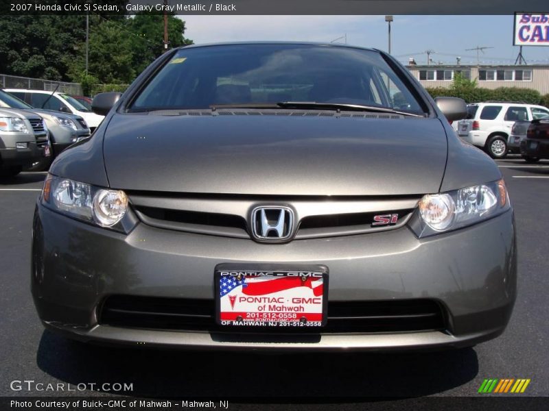 Galaxy Gray Metallic / Black 2007 Honda Civic Si Sedan