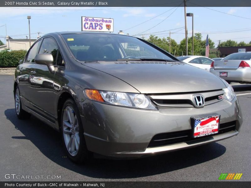 Galaxy Gray Metallic / Black 2007 Honda Civic Si Sedan