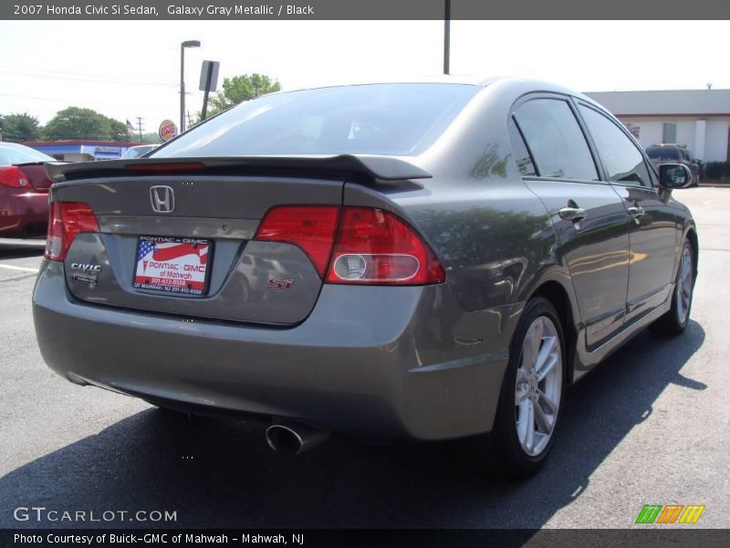Galaxy Gray Metallic / Black 2007 Honda Civic Si Sedan