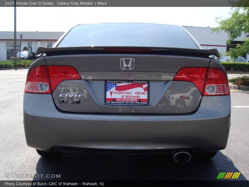 Galaxy Gray Metallic / Black 2007 Honda Civic Si Sedan