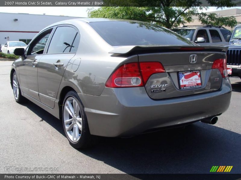 Galaxy Gray Metallic / Black 2007 Honda Civic Si Sedan