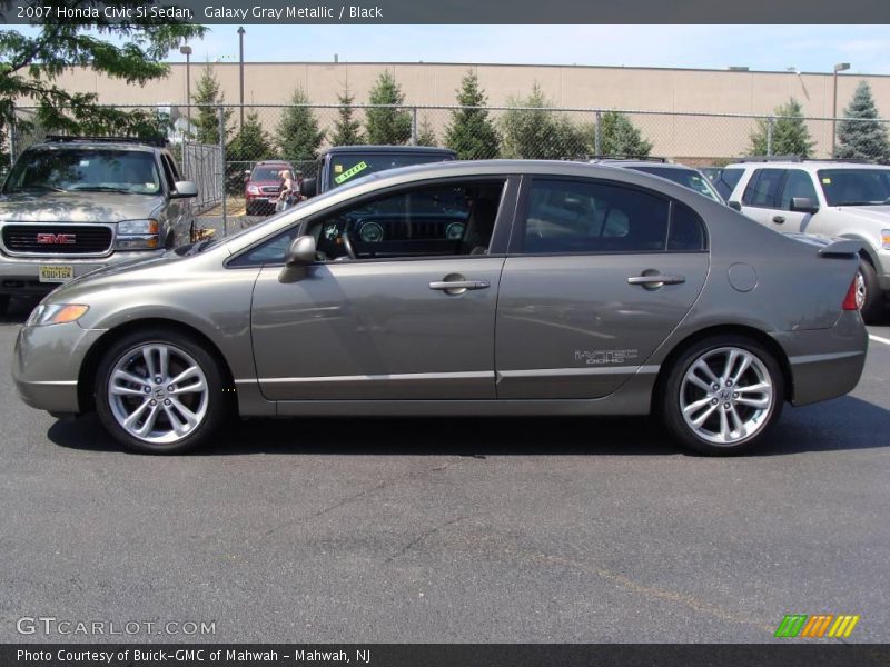 Galaxy Gray Metallic / Black 2007 Honda Civic Si Sedan