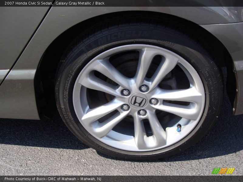 Galaxy Gray Metallic / Black 2007 Honda Civic Si Sedan