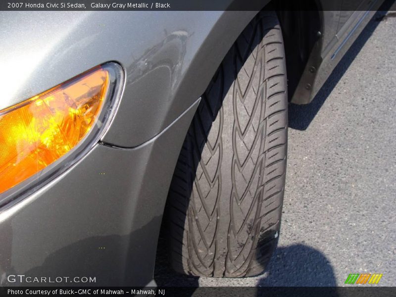 Galaxy Gray Metallic / Black 2007 Honda Civic Si Sedan