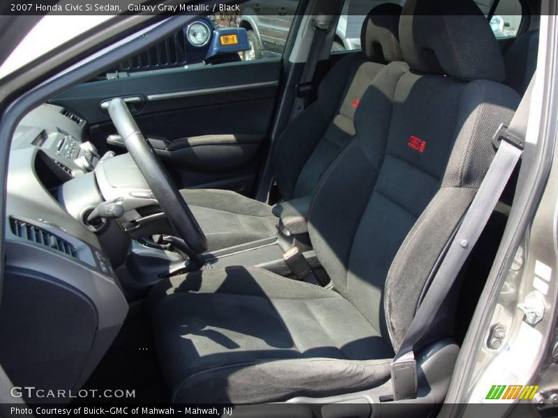Galaxy Gray Metallic / Black 2007 Honda Civic Si Sedan