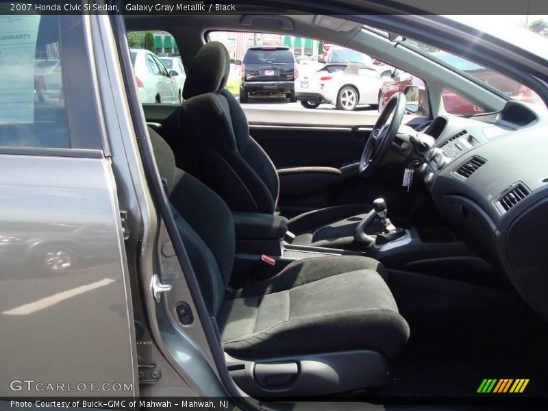 Galaxy Gray Metallic / Black 2007 Honda Civic Si Sedan
