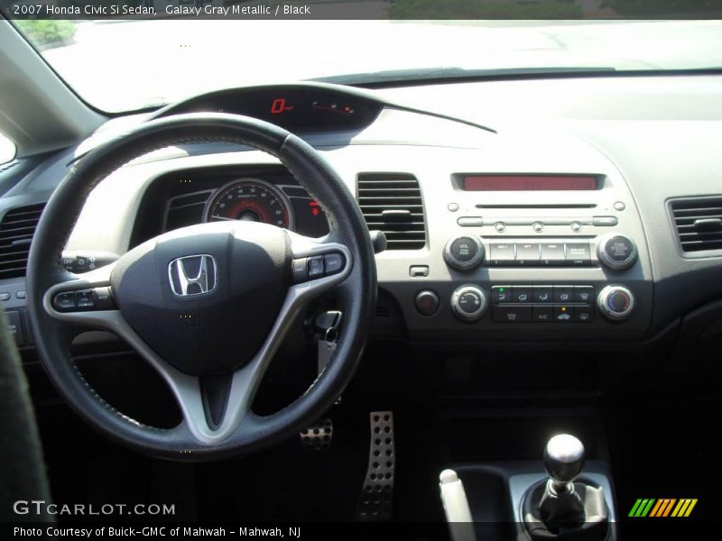 Galaxy Gray Metallic / Black 2007 Honda Civic Si Sedan