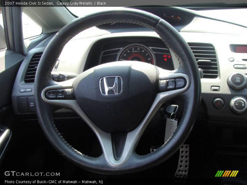 Galaxy Gray Metallic / Black 2007 Honda Civic Si Sedan