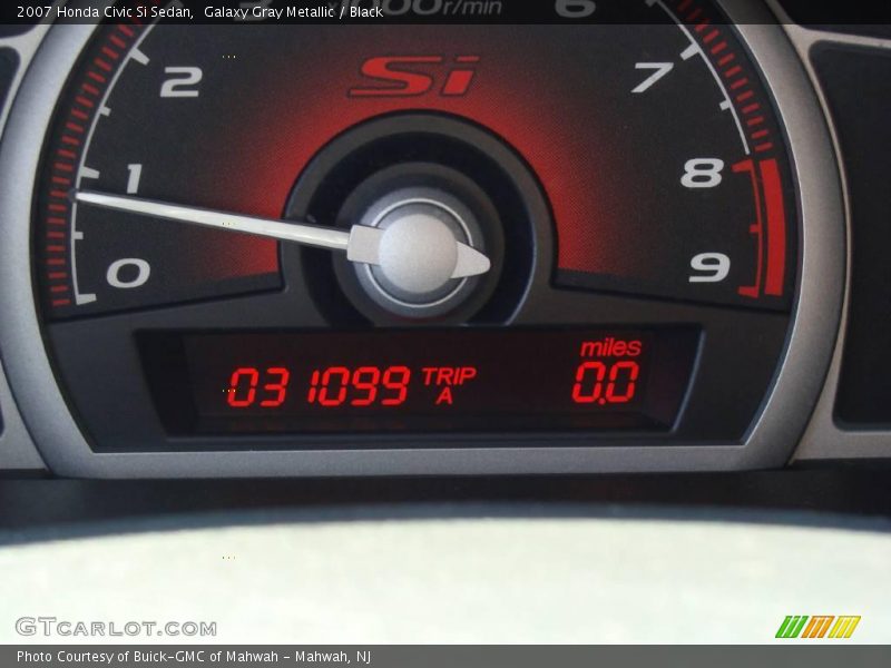 Galaxy Gray Metallic / Black 2007 Honda Civic Si Sedan
