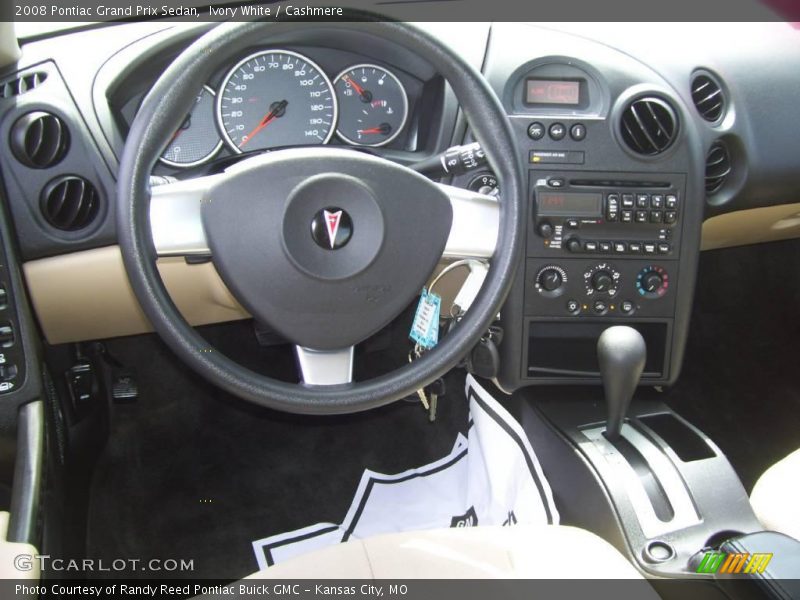 Ivory White / Cashmere 2008 Pontiac Grand Prix Sedan