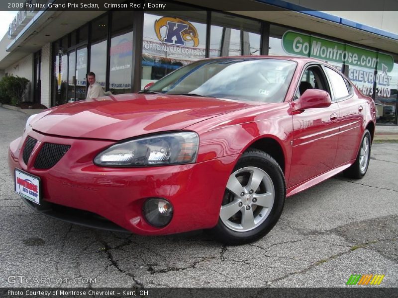 Crimson Red / Ebony 2008 Pontiac Grand Prix Sedan