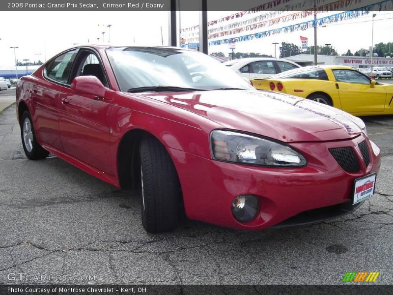 Crimson Red / Ebony 2008 Pontiac Grand Prix Sedan