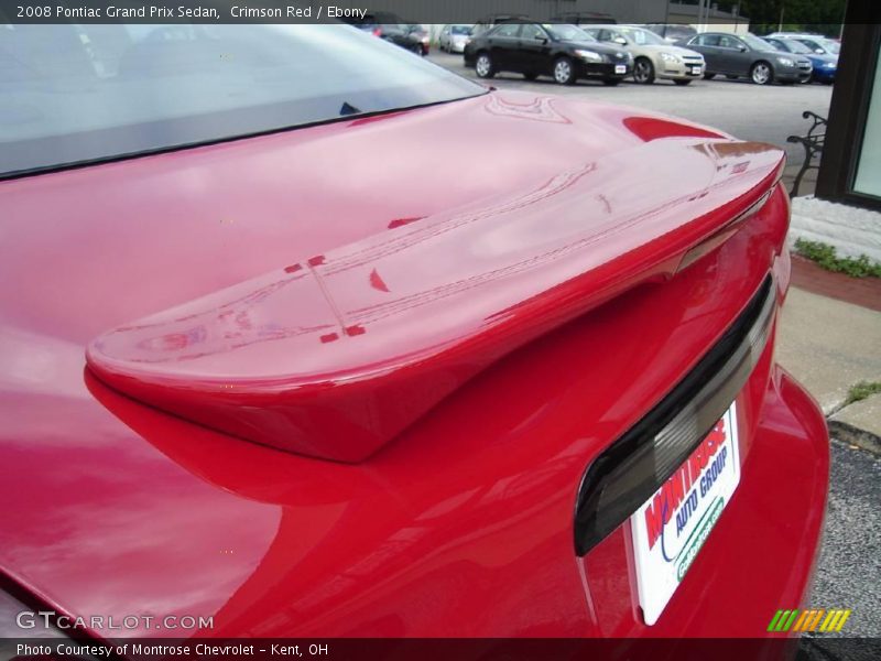 Crimson Red / Ebony 2008 Pontiac Grand Prix Sedan