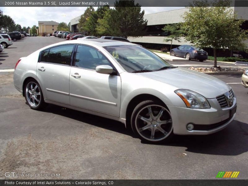 Liquid Silver Metallic / Black 2006 Nissan Maxima 3.5 SE