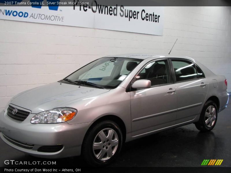 Silver Streak Mica / Stone 2007 Toyota Corolla LE