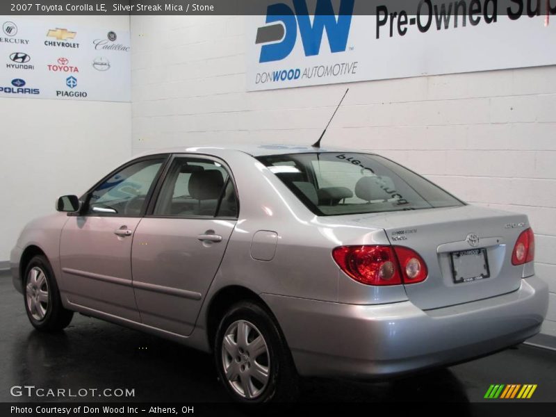 Silver Streak Mica / Stone 2007 Toyota Corolla LE