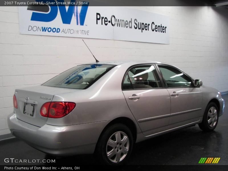 Silver Streak Mica / Stone 2007 Toyota Corolla LE