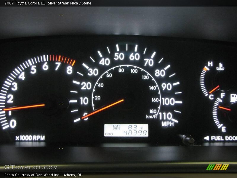 Silver Streak Mica / Stone 2007 Toyota Corolla LE