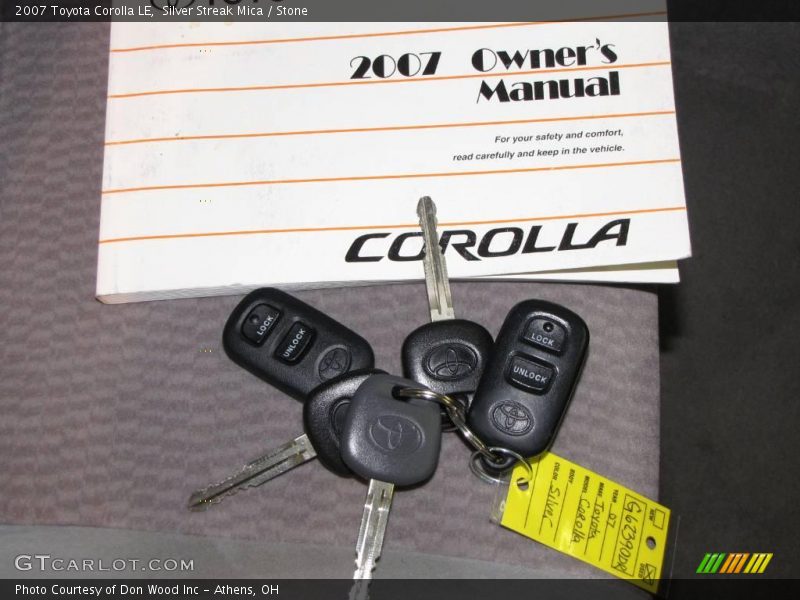 Silver Streak Mica / Stone 2007 Toyota Corolla LE