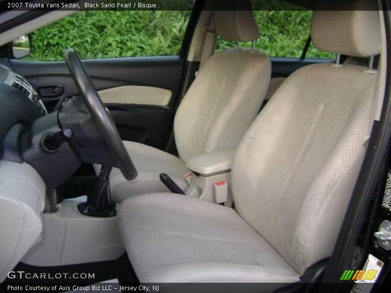 Black Sand Pearl / Bisque 2007 Toyota Yaris Sedan