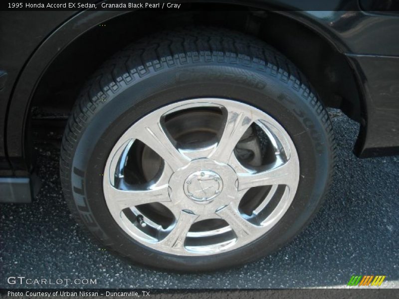 Granada Black Pearl / Gray 1995 Honda Accord EX Sedan