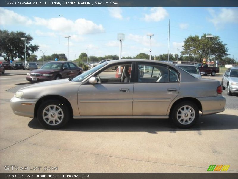 Sandrift Metallic / Medium Grey 1997 Chevrolet Malibu LS Sedan