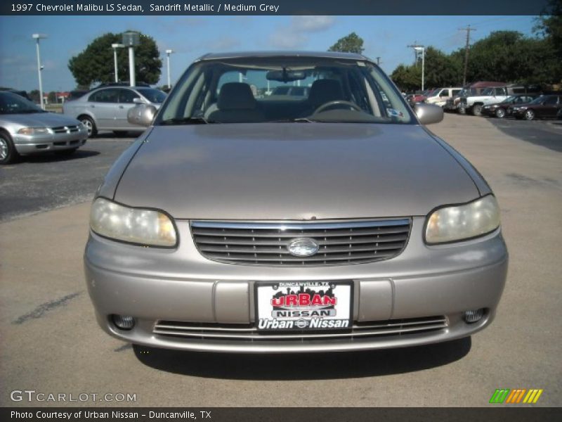 Sandrift Metallic / Medium Grey 1997 Chevrolet Malibu LS Sedan