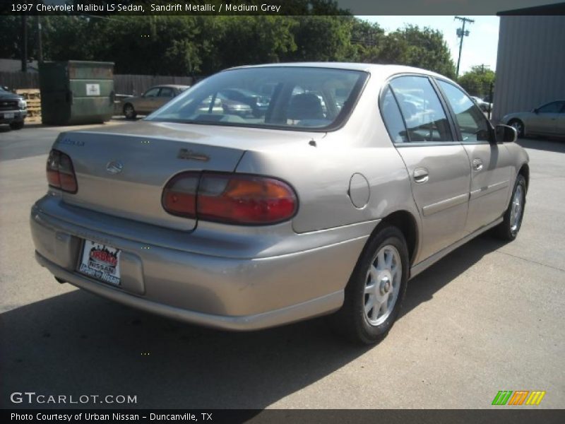 Sandrift Metallic / Medium Grey 1997 Chevrolet Malibu LS Sedan