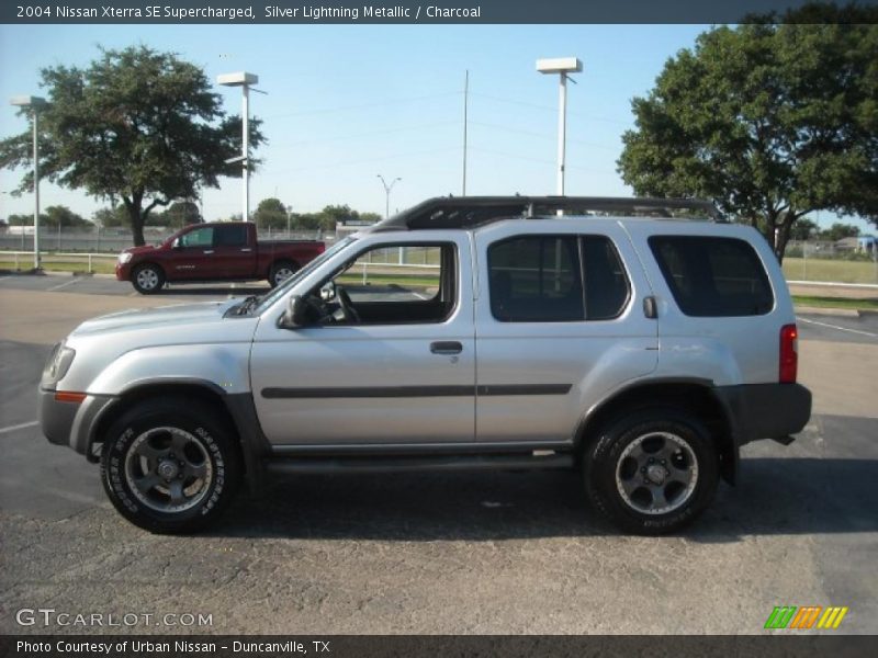 Silver Lightning Metallic / Charcoal 2004 Nissan Xterra SE Supercharged
