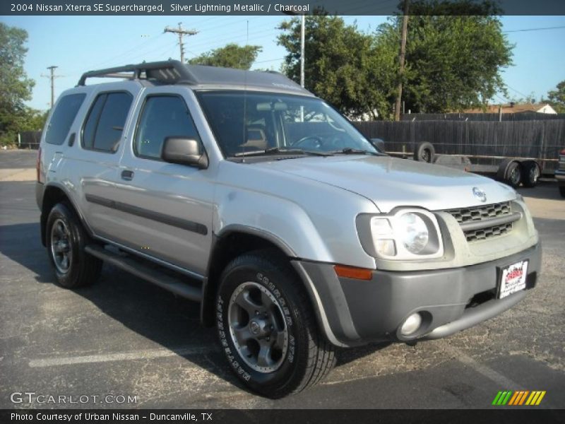 Silver Lightning Metallic / Charcoal 2004 Nissan Xterra SE Supercharged
