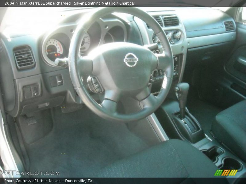 Silver Lightning Metallic / Charcoal 2004 Nissan Xterra SE Supercharged