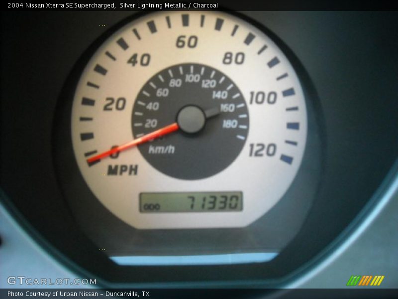 Silver Lightning Metallic / Charcoal 2004 Nissan Xterra SE Supercharged